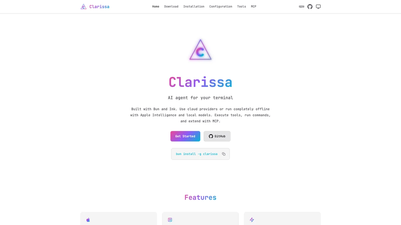 Screenshot of Clarissa