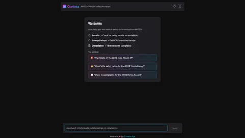 Screenshot of ClarissaBot