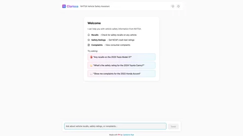 Screenshot of ClarissaBot