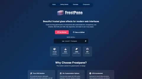 Screenshot of Frostpane